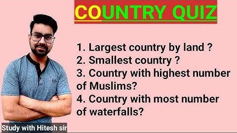 COUNTRY QUIZ Class 4 GK
