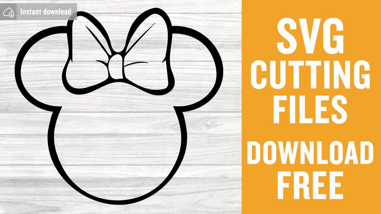 Download Minnie Head Outline Svg Free Disney Svg Minnie Mouse Svg Instant Download Silhouette Cameo Free Vector Files Minnie Head Svg 0287 Freesvgplanet SVG Cut Files