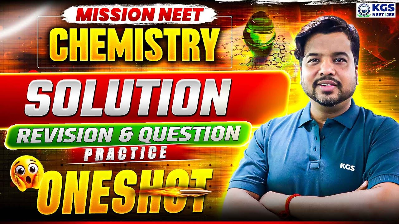 NEET 2026 Chemistry Complete SOLUTION Chapter | One Shot Revision ...