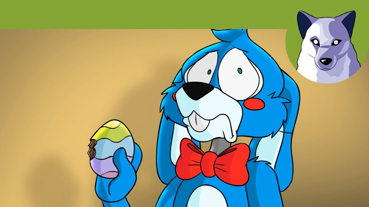 Toy Bonnie eats an Easter egg FNAF Weird Animation! [Tony Crynight