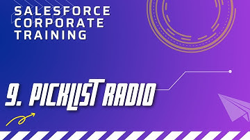 9. Picklist and Radio button implementation in Visualforce