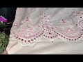  Eid Collection  Alkaram Fancy Luxury  Chikankari Boring Work Lawn 3 Piece 