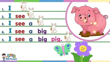 Learn to Read Sentences for Beginners | English Reading Lesson for Nursery and Kindergarten 