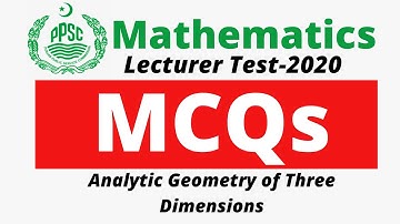 PPSC Lecturer Maths Test MCQS | Lecture 30