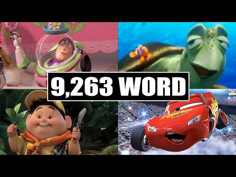 Ranking Every Pixar Movie by The 9,263rd Word