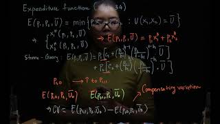 2. Expenditure function - Shephard's Lemma (Choice & Demand week 3)