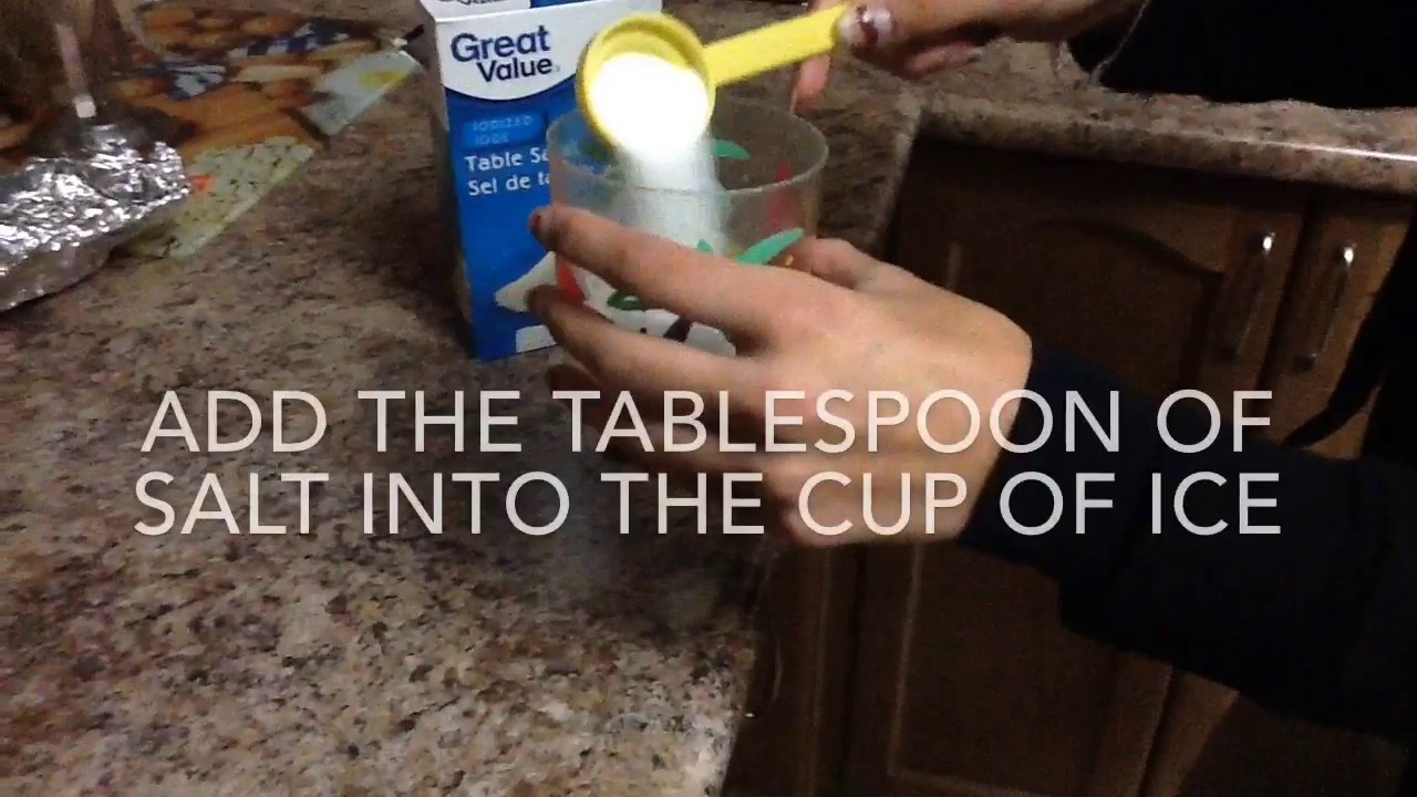 Table salt experiment
