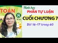 Toán 8 - Giải bài tập 16-17 cuối chương 7 trang 60