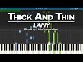 LANY - Thick And Thin (Piano Cover) Synthesia Tutorial by LittleTranscriber