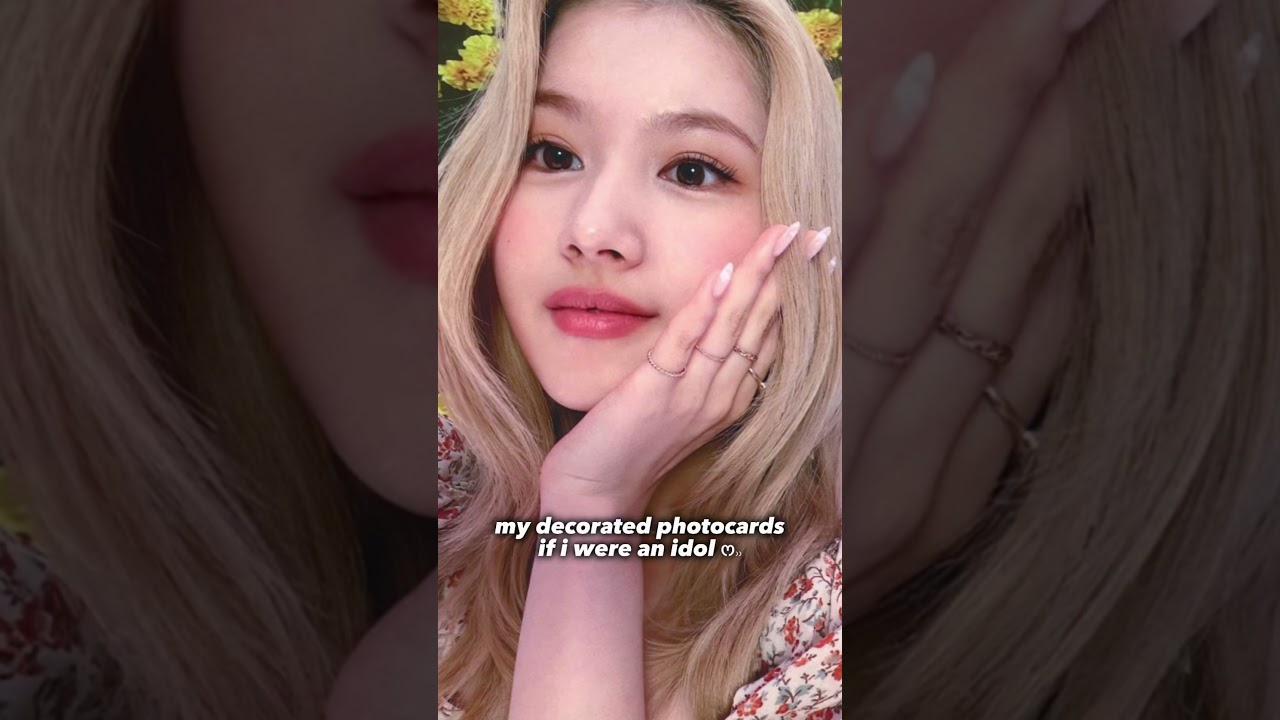 My decorated photo cards  if I were an idol