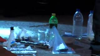 Raw: Backpack meth lab