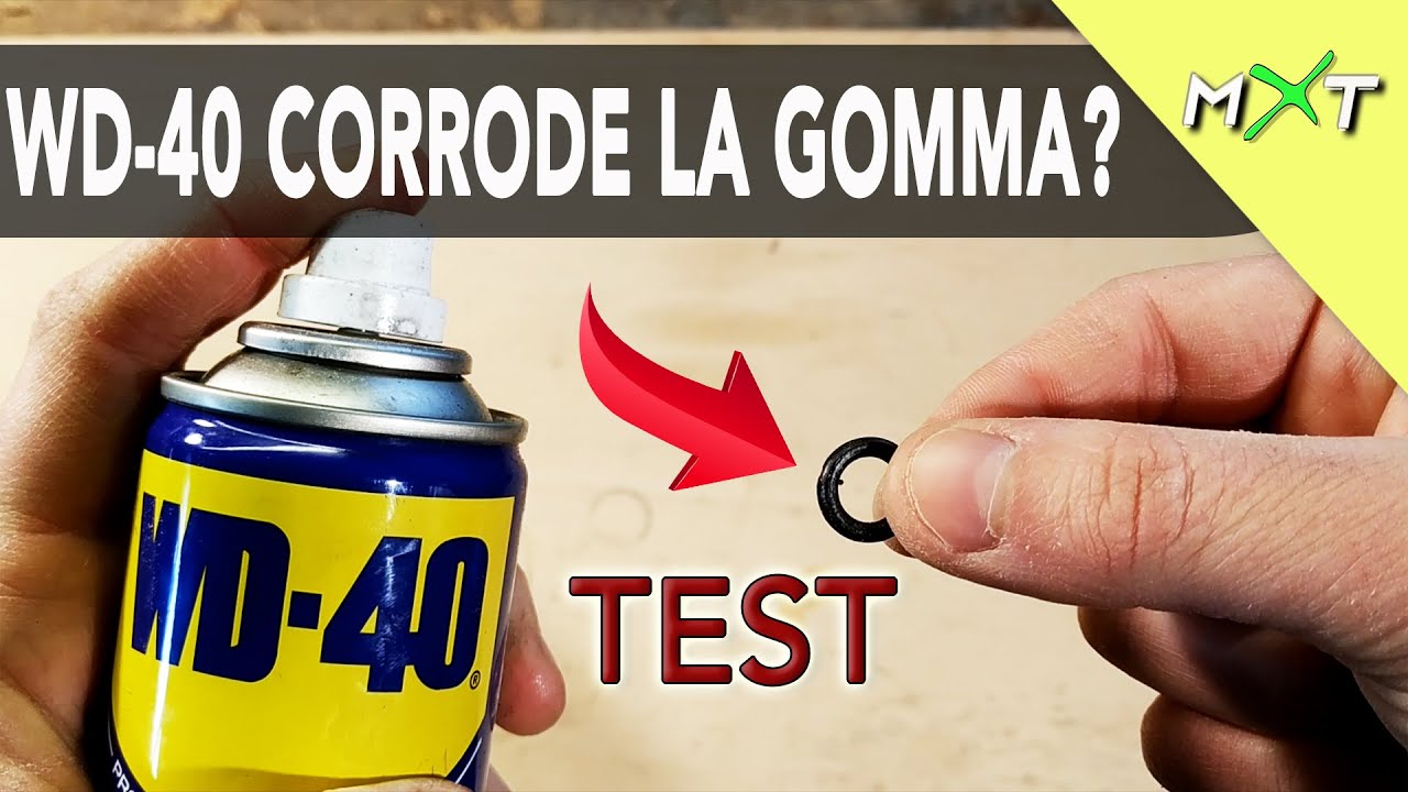 WD40 CORRODE LA GOMMA? ESPERIMENTO TEST LA RISPOSTA DEFINITIVA