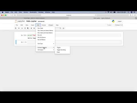15. Jupyter notebook interface explanation