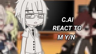 C.AI react to M Y/N as a random characters, put 2x !!