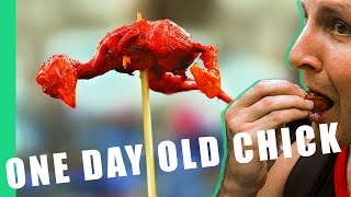 One Day Old (Baby Chicks)  Philippines Street Food