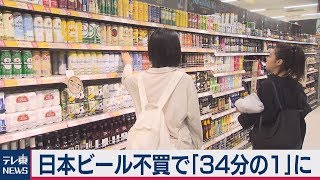 韓国　日本ビールの輸入「下げ止まらず」