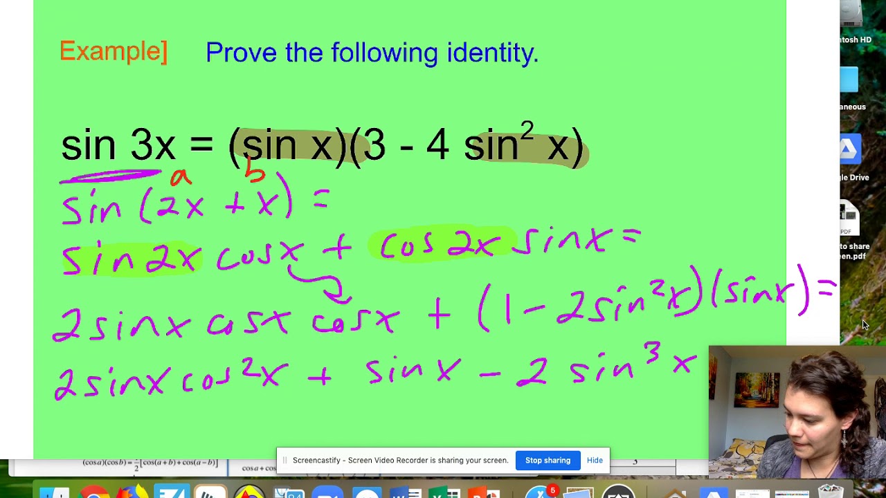 5.4.1 Double, Half, and Power Reduction Formulas YouTube