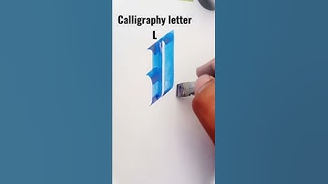 Calligraphy. Gothic letter (L)  comment your name like share and subscribe for more videos #shorts