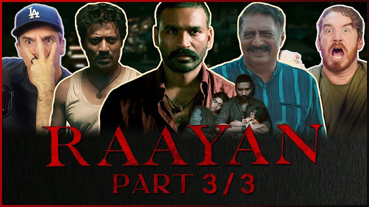 Raayan MOVIE REACTION Part 3/3!! | Dhanush | SJ Suryah| A.R. Rahman