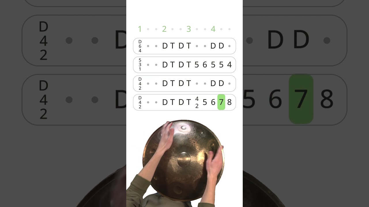 #handpan snippet no 17! Today in 6/8
