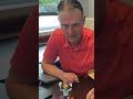 Pat Onstad reacts to his bobblehead