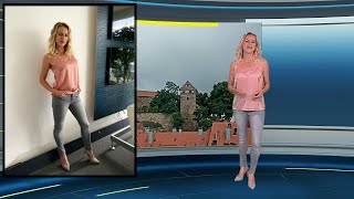 Shiny Satin Top Skinny Jeans High Heels Anneke Dürkopp 20210801