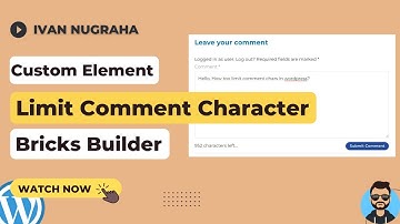 Bricks Builder: Limit Comment Character