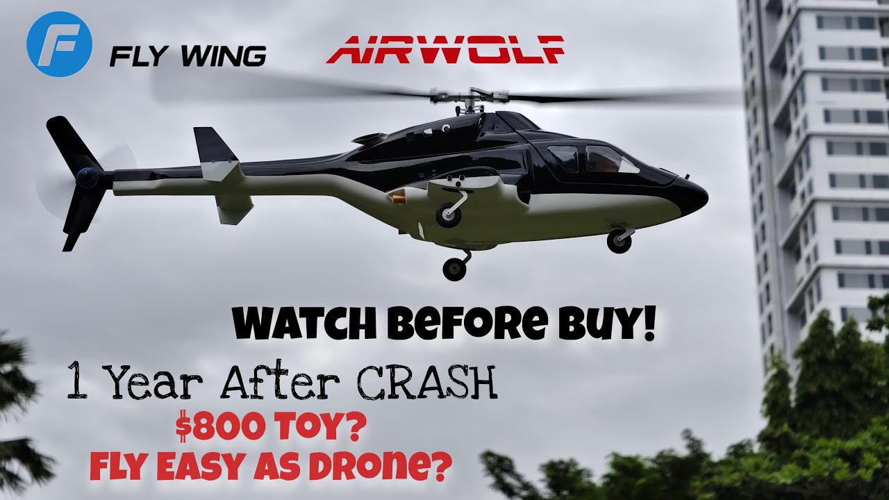 FLY WING AIRWOLF ONE YEAR AFTER CRASH! Another NIGHTMARE?? WATCH BEFORE YOU BUY!!