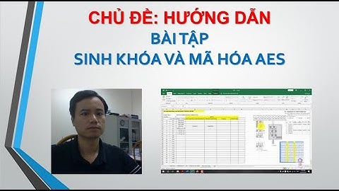 Bài tập Sinh khóa và mã hóa AES