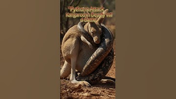 "Giant Python Attacks Kangaroo in Wild Battle!"