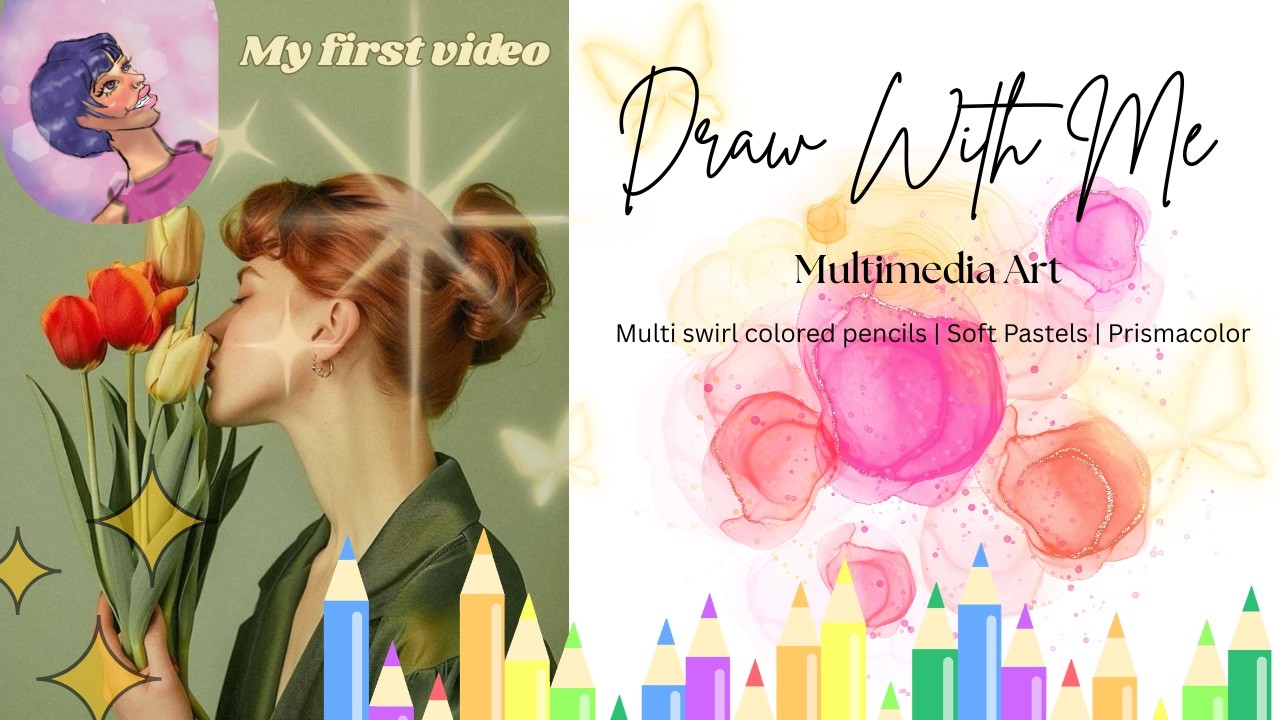 Draw With Me | Multimedia Art | ASMR | Storytime | My First Video |