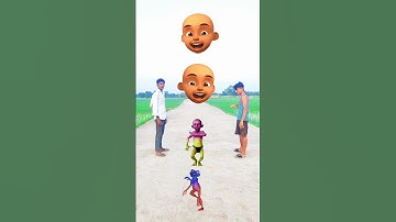 Upin ipin head to frog joker gorilla & red dame tu cosita - magical video #funny #vfxyuvraj