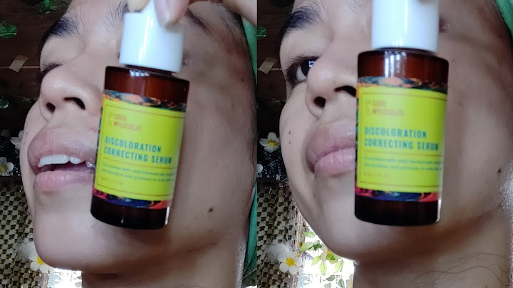How to use good molecules discoloration correcting serum