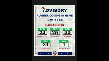 #BreakingNews MMDA Advisory re: Number Coding #shorts
