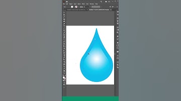 How to Draw a Water Droplet in Illustrator #shorts