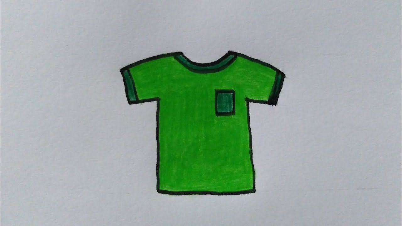 สอนวาดรูปเสื้อแบบง่าย​ ๆ​| Draw​ing​ a​ T-shirt​ Easy​ | My​ Sky​ Channel.