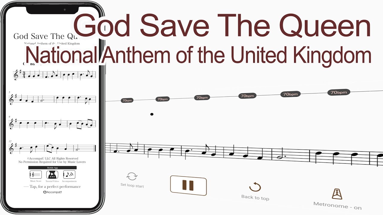 God Save The King | National Anthem of the United Kingdom【 Violin Sheet Music 】