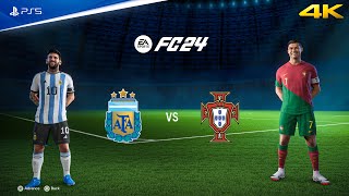 FIFA 24 - Argentina vs Portugal - FIFA World Cup Final Ft. Messi, Ronaldo, | PS5™ [4K60]