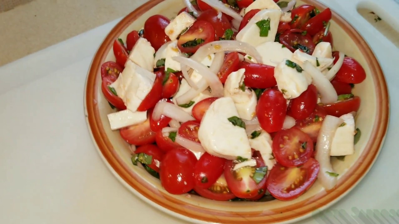 Ensalada de Tomate con Mozzarella YouTube