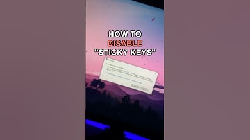 How to DISABLE sticky keys😱 #technology #pc #stickykeys #windows