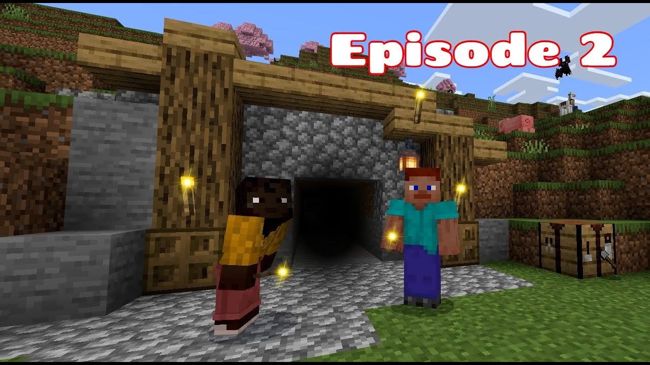 Two Noobs Mining for Diamonds in Minecraft Episode 2 #minecraft # ...