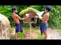 Primitive Building : make build a house for a sad bird - how to building a bird house Primitive Building : make build a house for a sad bird - how to building a bird house