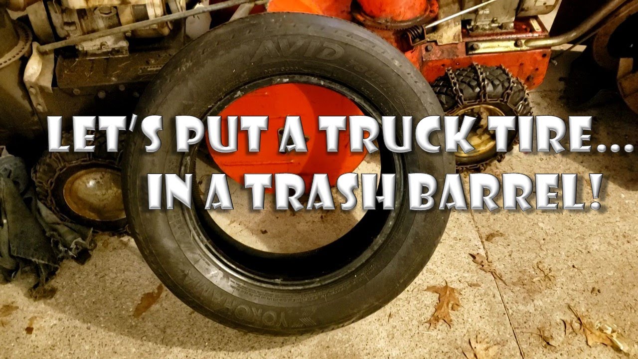How to dispose of old tires in the trash!! - YouTube