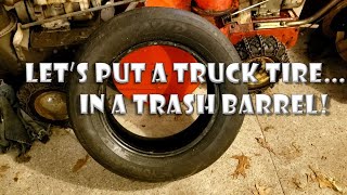 How to dispose of old tires in the trash!!