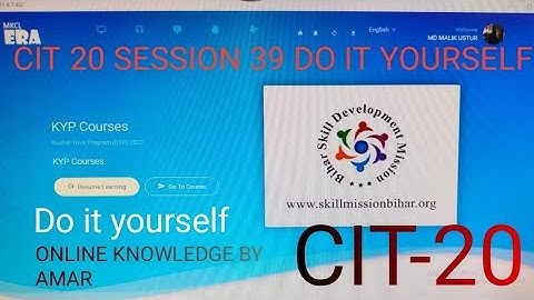 cit 20 session 39 do it yourself | cit 20 do it yourself solved