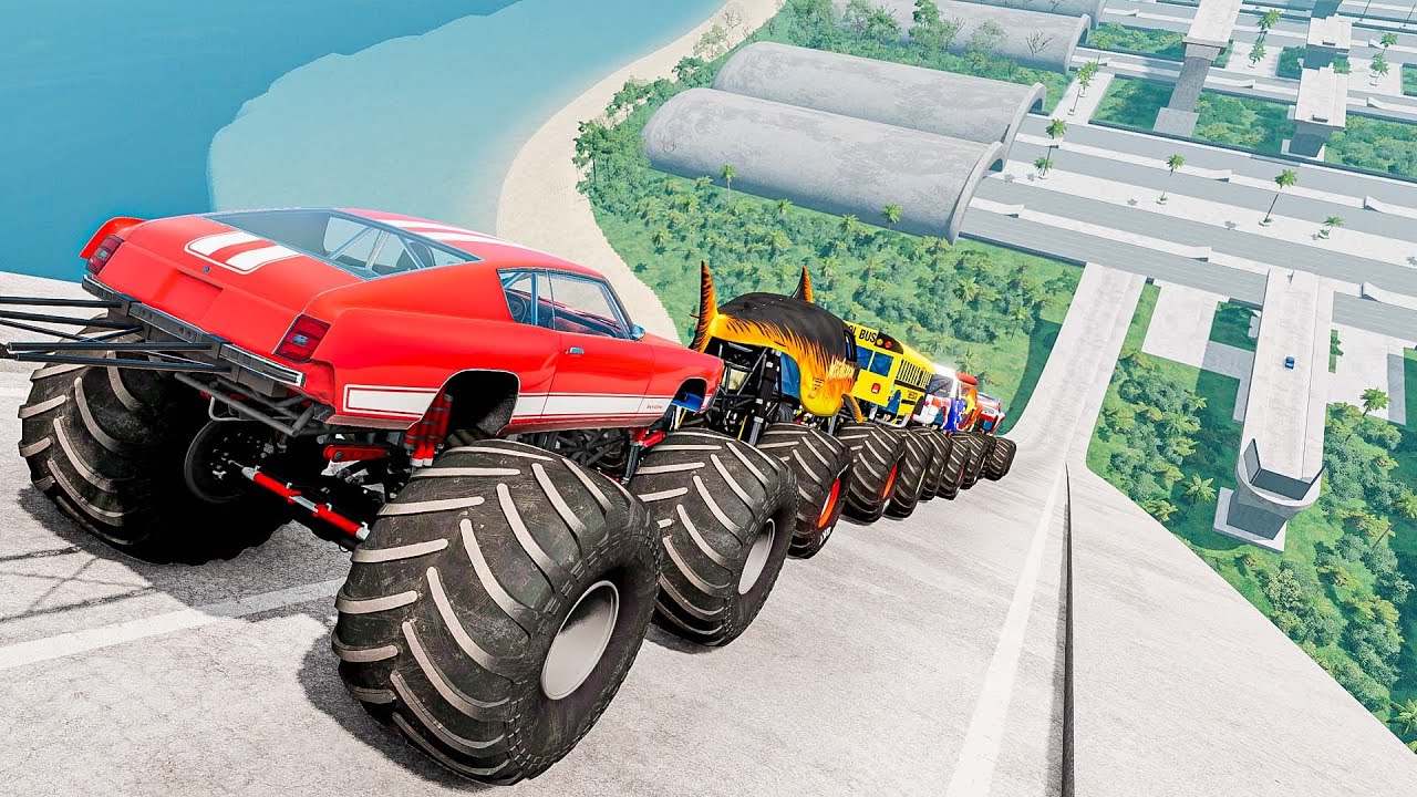 Epic High Speed Monster Jumps 