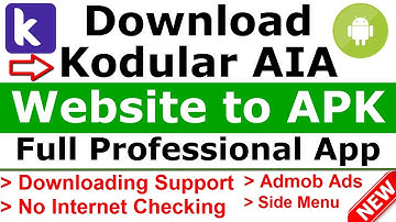Website to APK Professional App download  Kodular AIA | Kodular web view downloading support