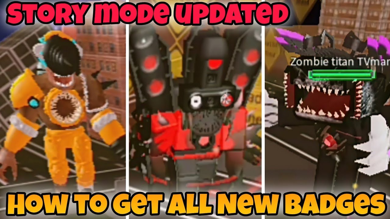 How to get All New Badges (Story mode updated) in Bathroom Attack ...