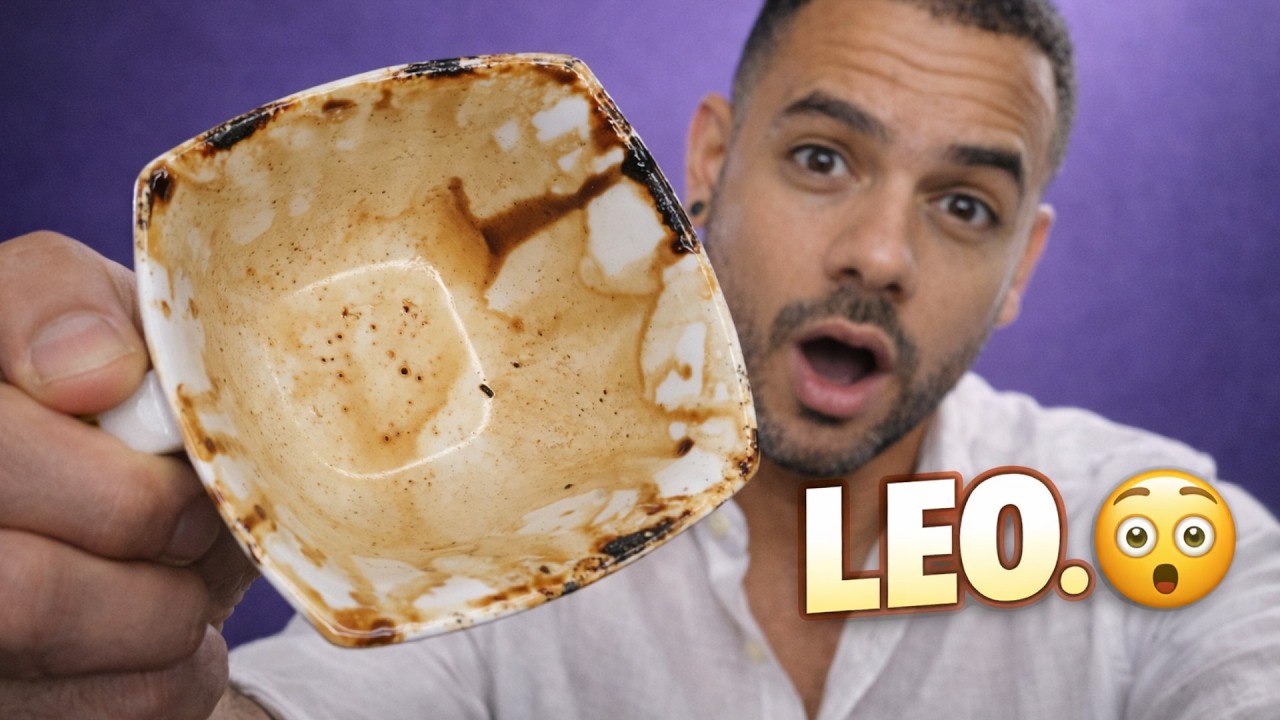 🦁LEO 😲 MENSAJE URGENTE!  - LECTURA del café - LECTURA DE LA TAZA✨