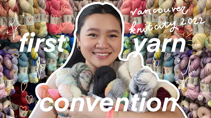 first time at a yarn convention, so many hanks + h...